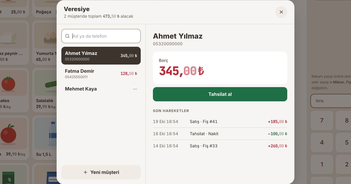 Bakkalda Veresiye Defteri Nasıl Tutulur? Kâğıttan Programa Geçiş Rehberi
